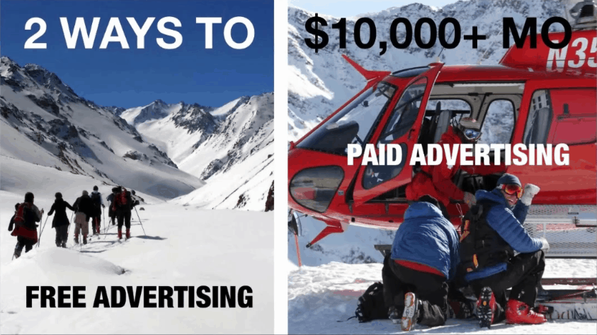 free vs paid advertising
